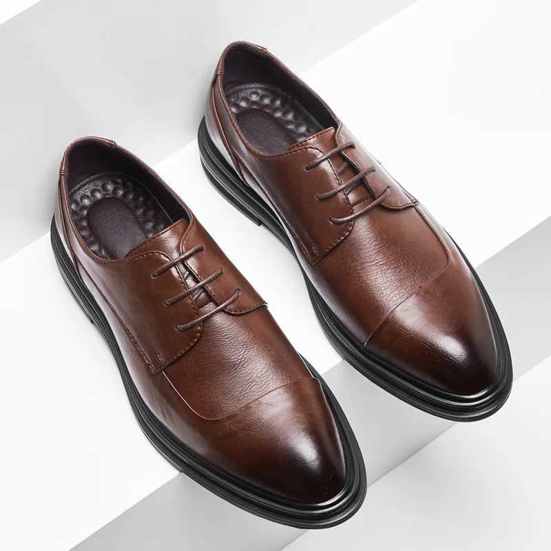 Handmade Mens Oxford Shoes Grey Leather Brogue Mens Dress Shoes Classic Business Formal Shoes for Man Wedding Zapatillas HombreXJ250113