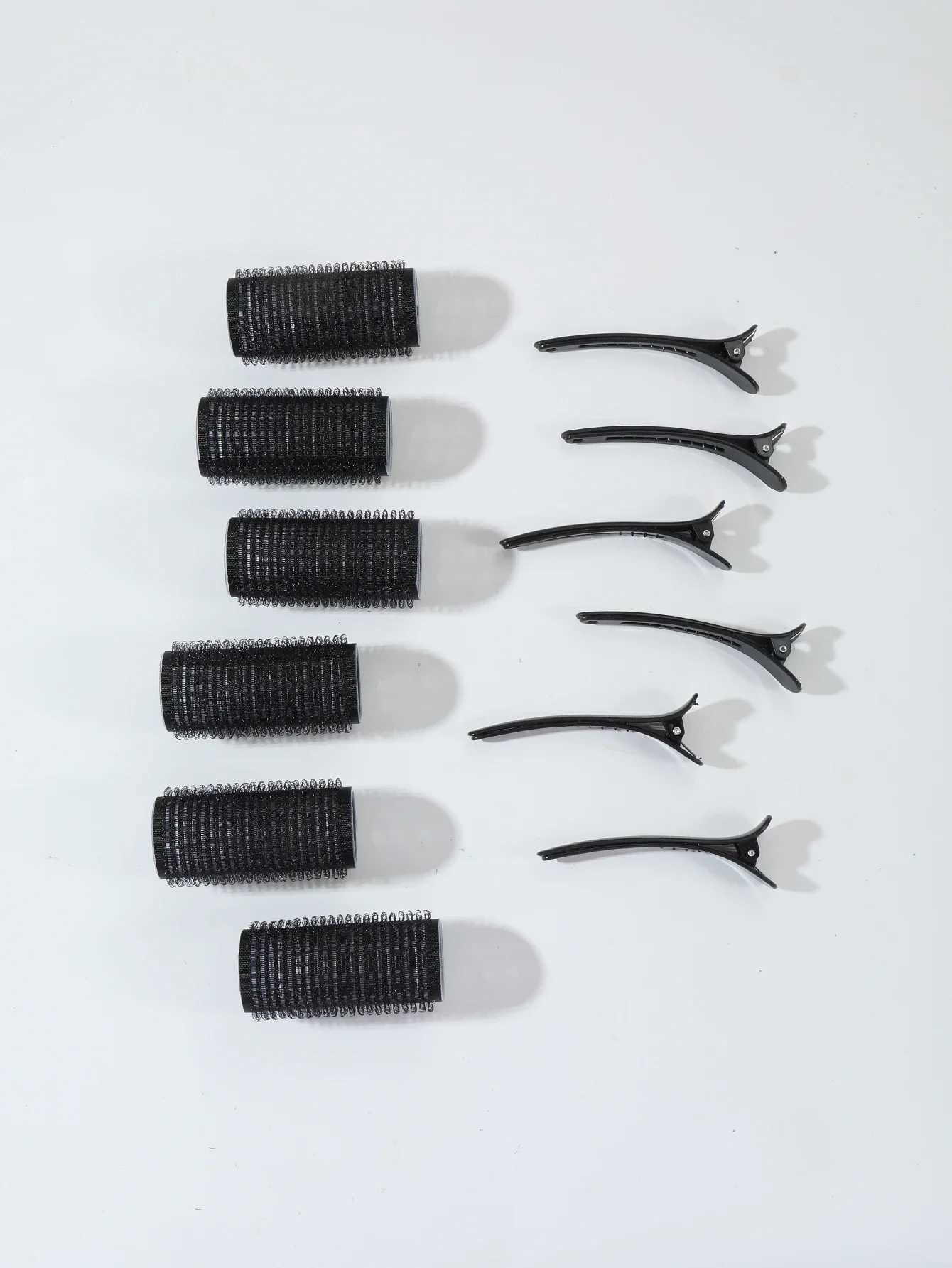 12 pieces/set of air bar curling tube self-adhesive curling iron and bangs hair clip curling styling tool curling iron has no heat W250113