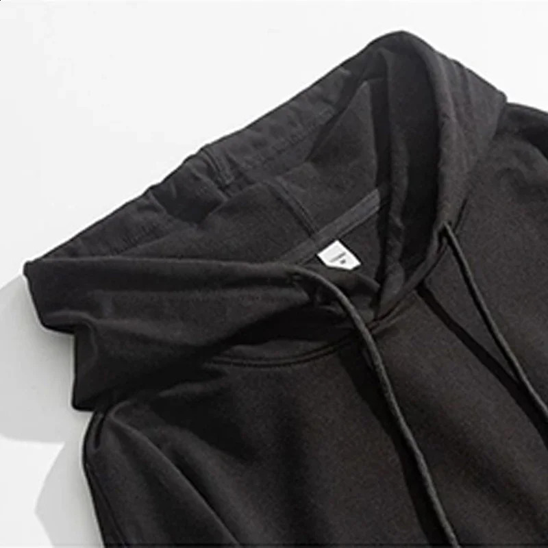 Blessyuki Simple Loose Sweatshirt Male Autumn Korean Chic Letter Printed Hoodies Men Casual Oversized Long Sleeve Pullover 250113