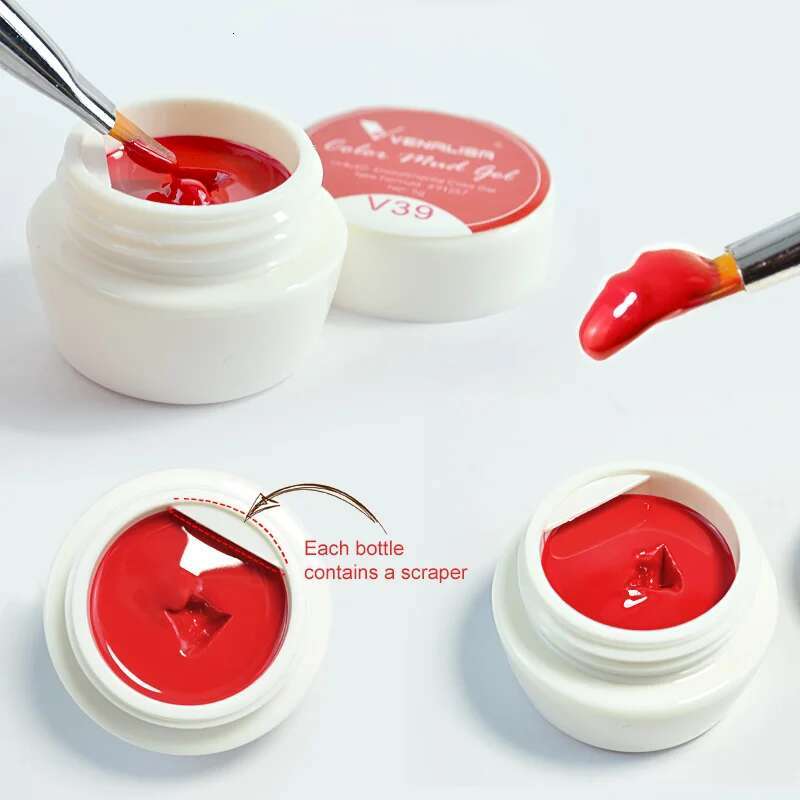 30/60pcs Set Venalisa Mud Creamy Texture Full Coverage Manicure Soak Off UV LED Pudding Gel Polish Beauty Nail Art