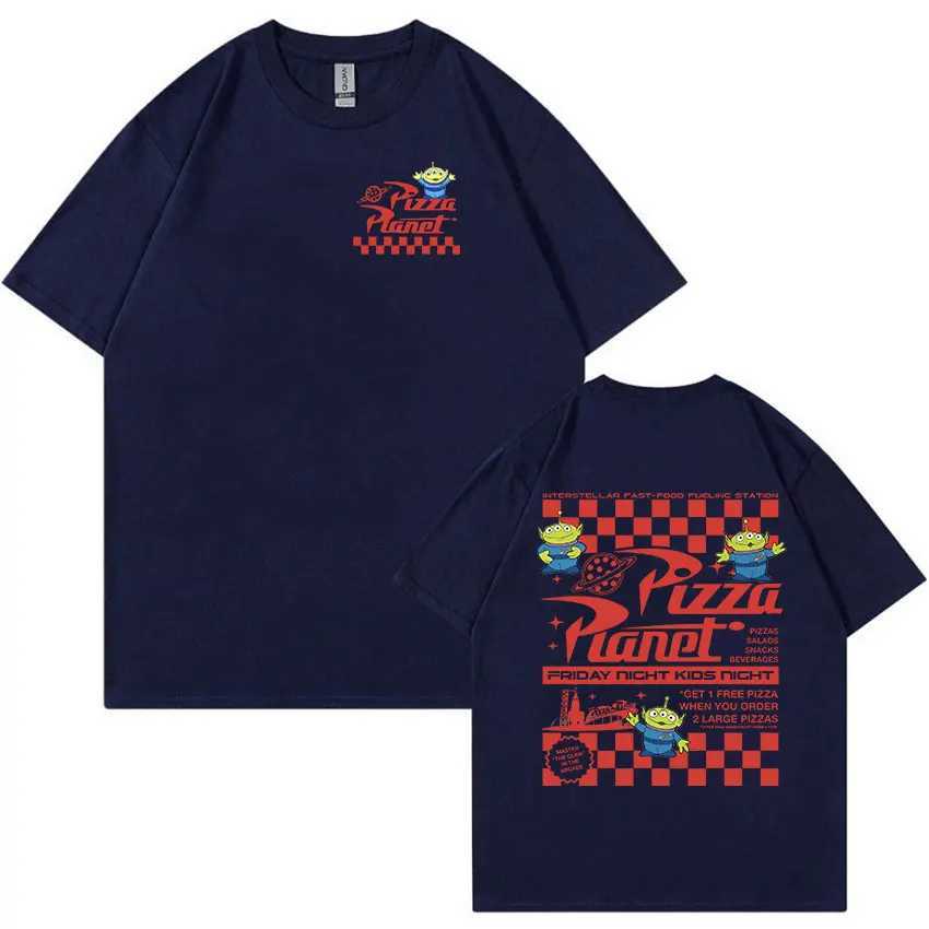 Pizza Planet Funny Graphic T Shirts Men Women Fashion Casual High Quality T-shirt Summer 100% Cotton Oversized Tshirt Streetwear X250113