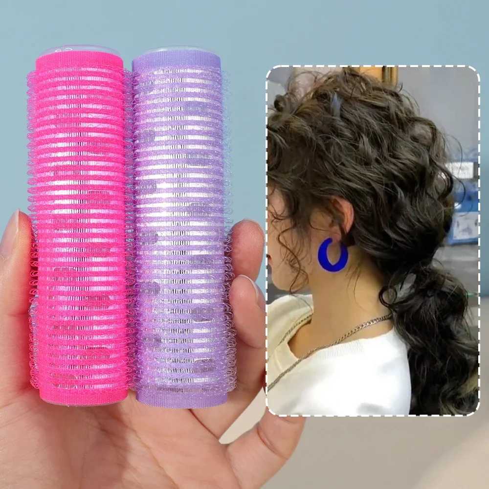 Self adhesive curling iron natural flawless salon girls beauty styling tool pink black hair curly hair W250113