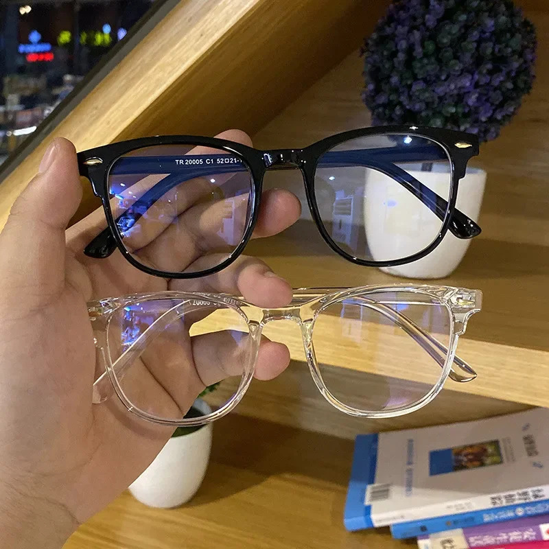 Classic Transparent Computer Glasses Frame Women Men Anti Blue Light Blocking Optical Eyeglasses Lenses Female 250110