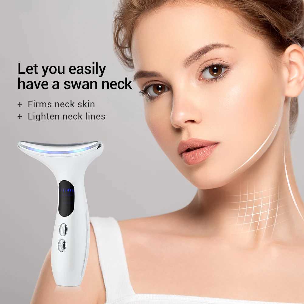 5 In 1 Eye Beauty Device Facial Massager LED Red-Li Therapy Wand for Relaxing Eye Dark Circles Eye Bags Puffiness Skincare ToolXJ250607