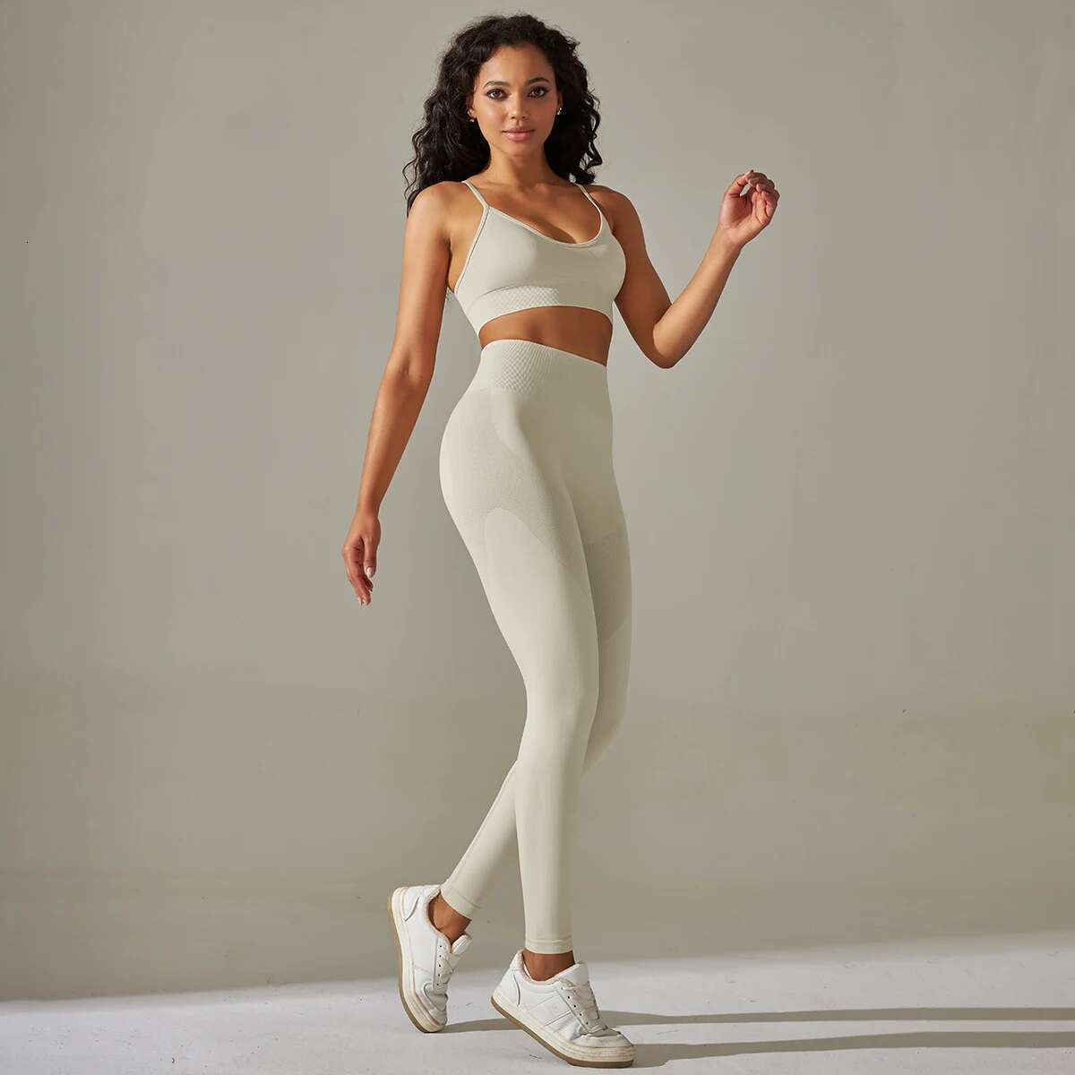 Set Workout Outfits For Women Sport Bra Seamless High Waist Yoga Leggings Sets Fiess Gym Clothing Wear