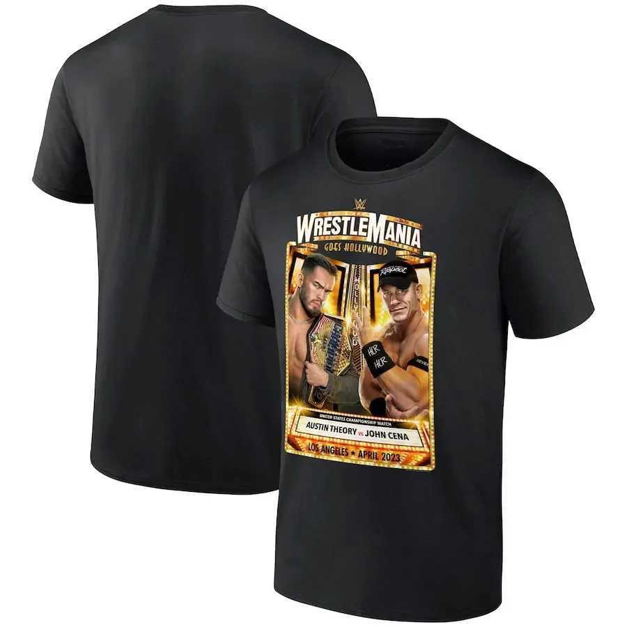 Summer Mens 3D Printing Male Wrestler John Cena T-shirt Womens Street Sports Round Neck Breathable and cool X25011316