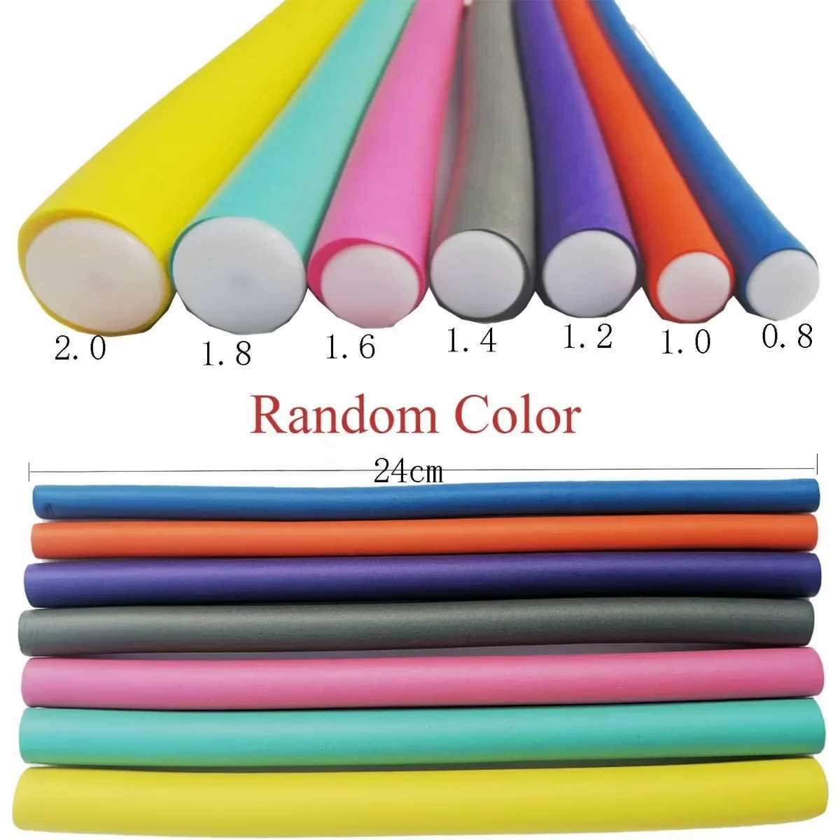 10 pieces of flexible curling stick curler soft foam curler flexible curling modeling tool curler no heat W250113