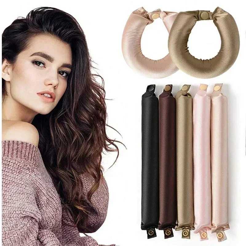 No heat curler no heat curler satin curler headband lazy curler soft curler sleep flexible wand styling tool W250113