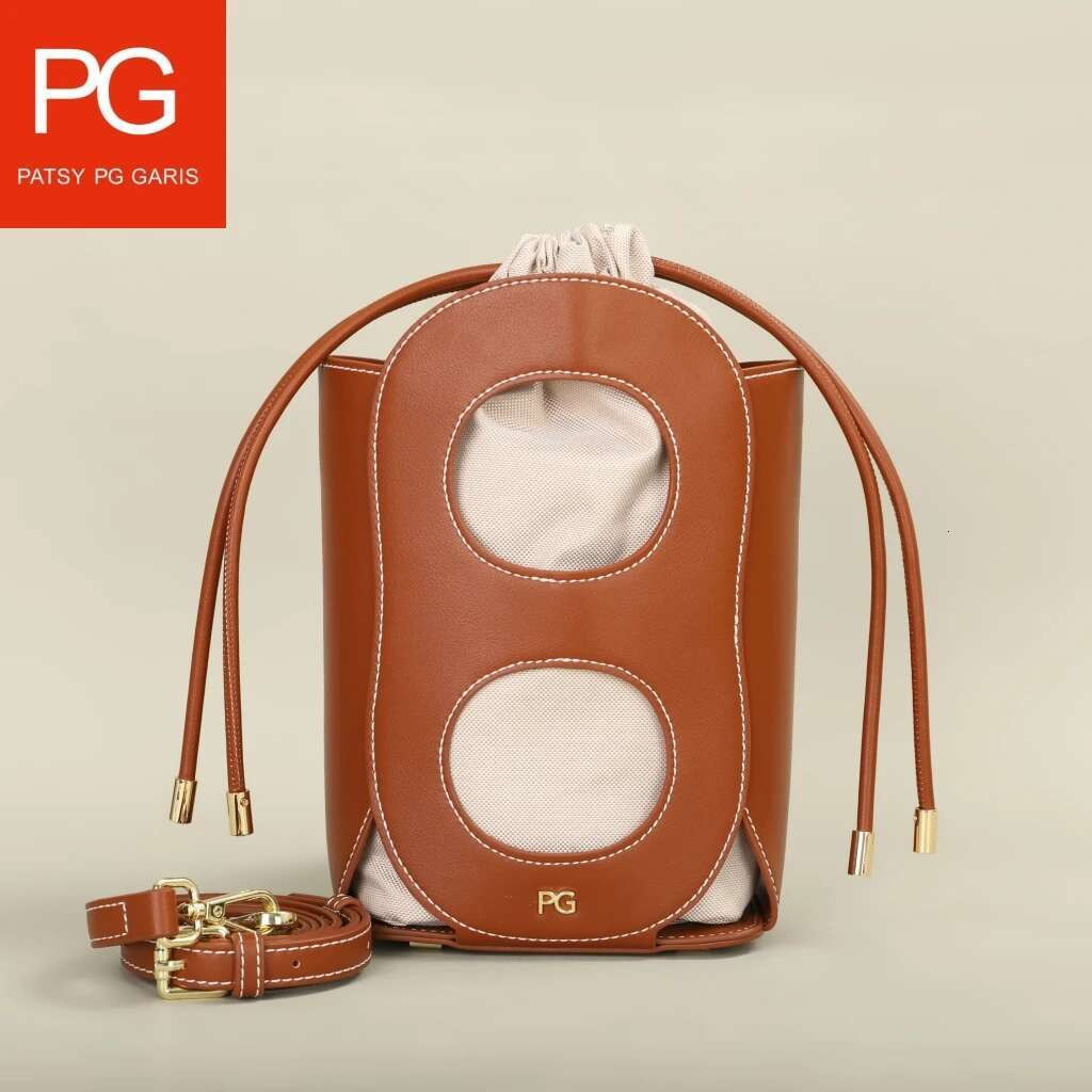 PG PATSY G Women's Crossbody New Brand Designer Simple Atmosphere Hollow Design Shoulder Beach Bag Ladies