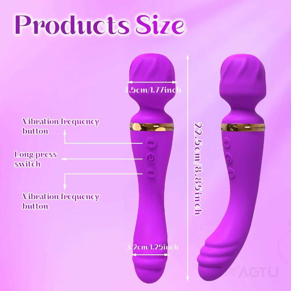 G-Spot vibrator AV stick female masturbation massage clitoral stimulator rechargeable sex toy vibrator W250319