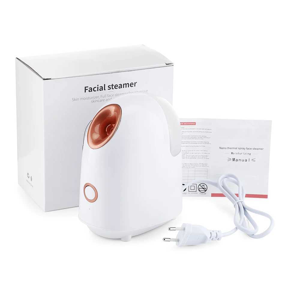 Facial Steamer Nano Ionic Hot Mist Face Steamer Home Sauna SPA Face Humidifier Atomizer for Women Men Moisturizing Unclogs Pores XJ250607