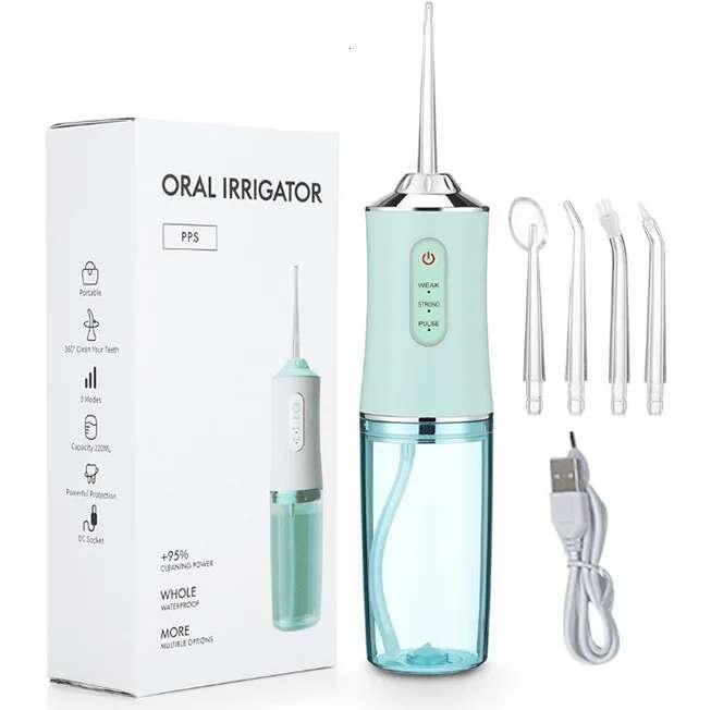 Electric Dental Irrigator Portable Water sser for Removing Tartar Charging Handheld Household Oral Cleaning Device