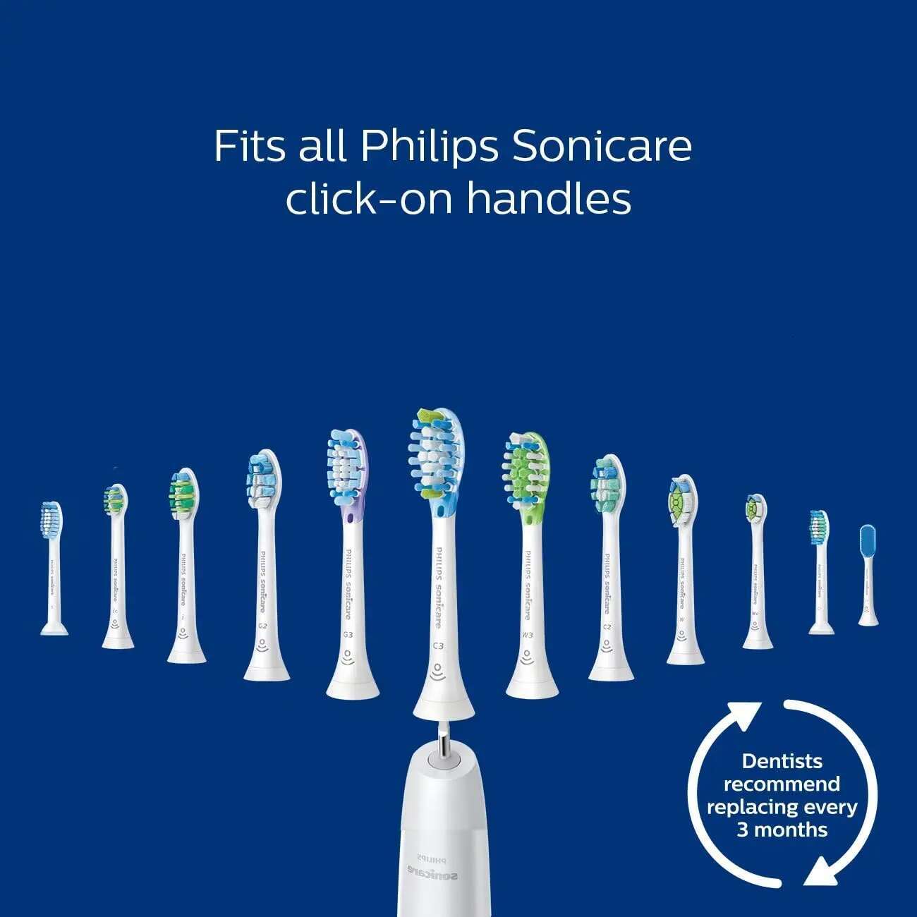 Rechargeable electric power toothbrush 4 modes: Clean, Whiten+, Gum Health Deep Clean+Care and 3 intensities