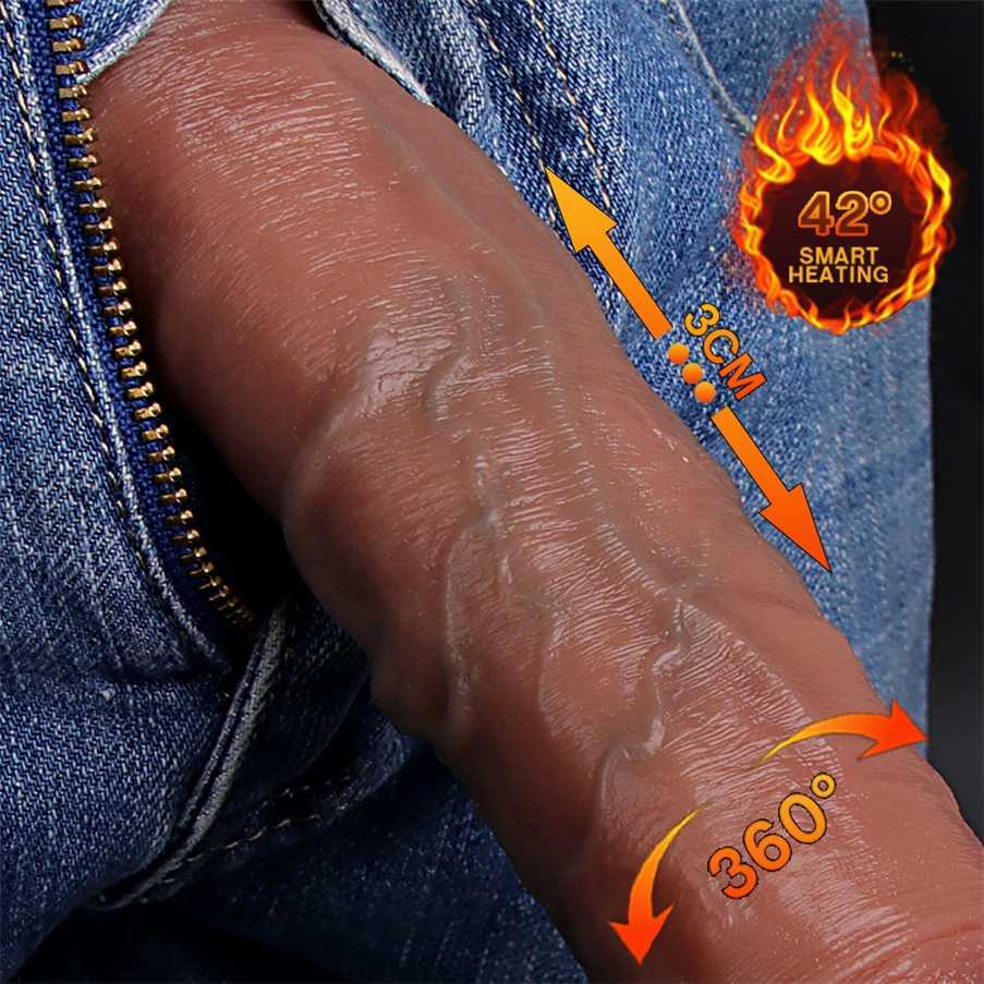 Machine de sexe Automatic Toys Adult Vagin réaliste Double Dildo True Penis Femelle Remote Contrator Masturbation Masturn Toy Squirt