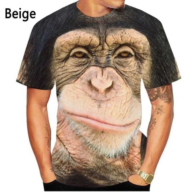 New Fashion Gorilla/Monkey 3D Printed T-shirt Fun Summer Casual Short Sleeve Gorilla Shirt Top for Men and Women X2501138