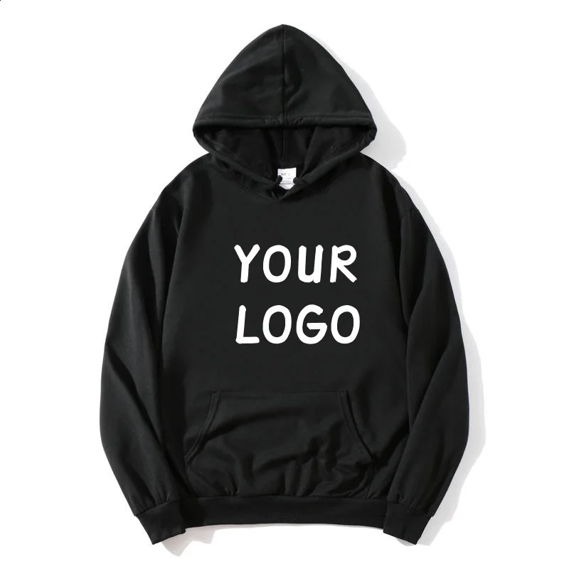 Customized Printed Hoodie Men Loose Casual Clothing Women Long Sleeve Hooded Pullover Personality Streetwear Sweatshirts 250113