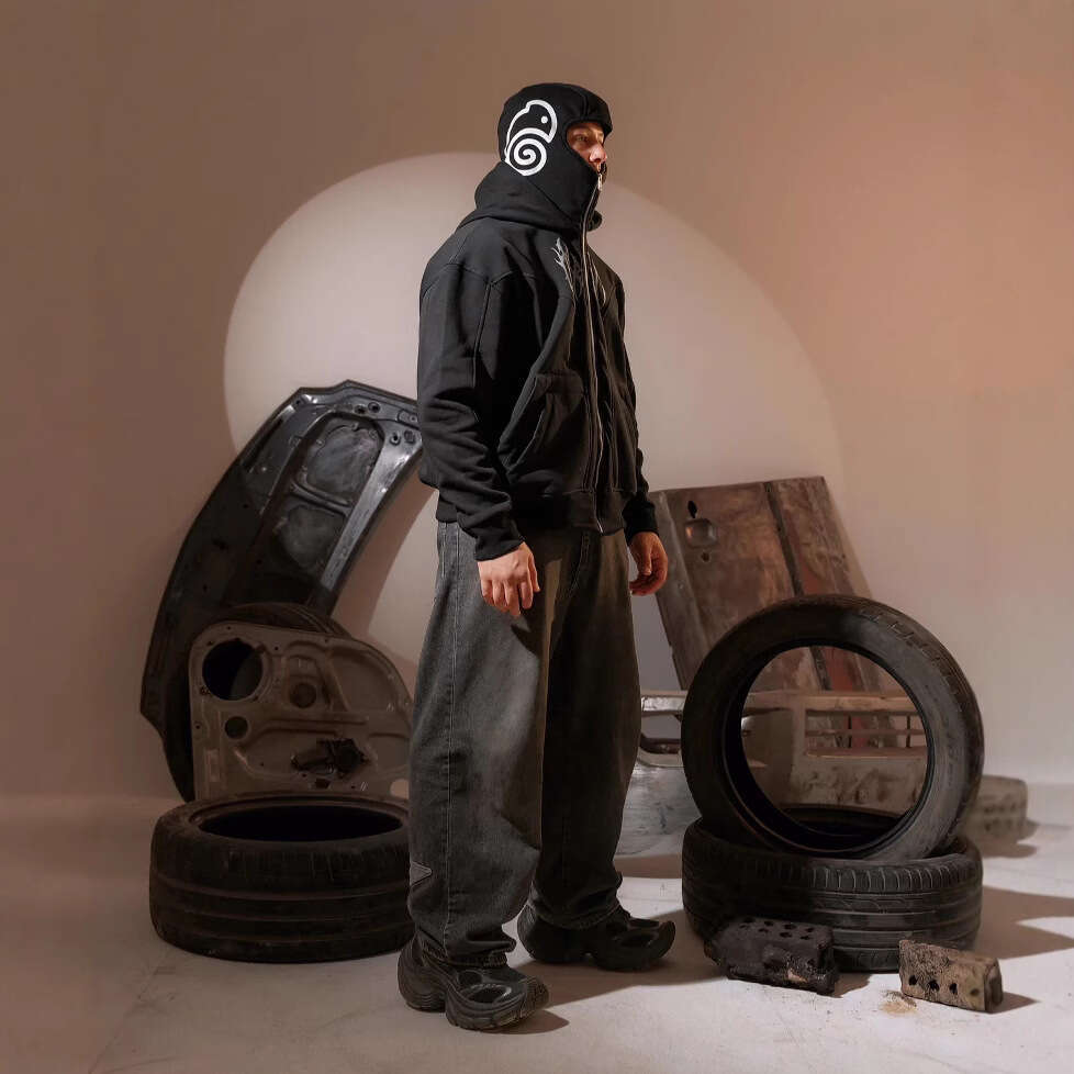 2025 new hoodie Y2K loose print casual street trend men's and women's hooded top jacket