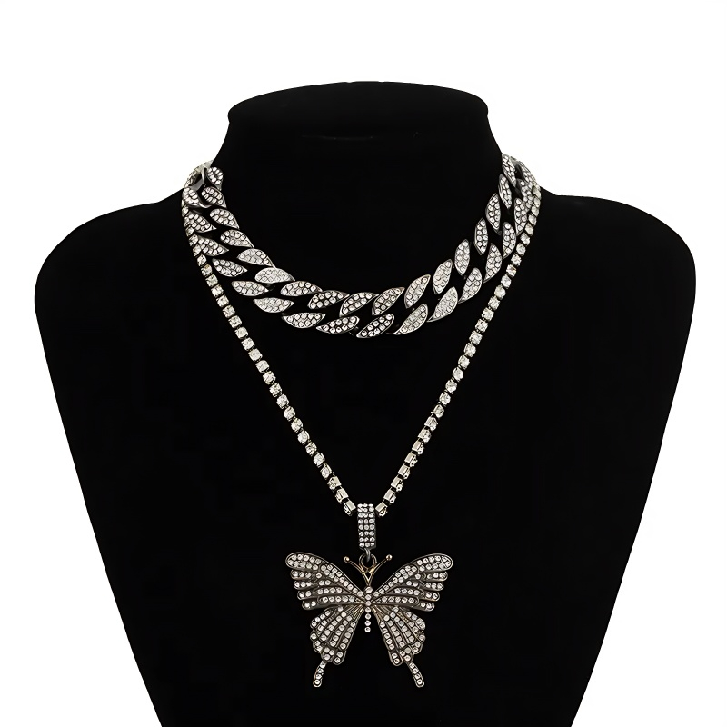 Moissanite butterfly necklace new style manufacturers direct sales at low prices fast arrival free delivery
