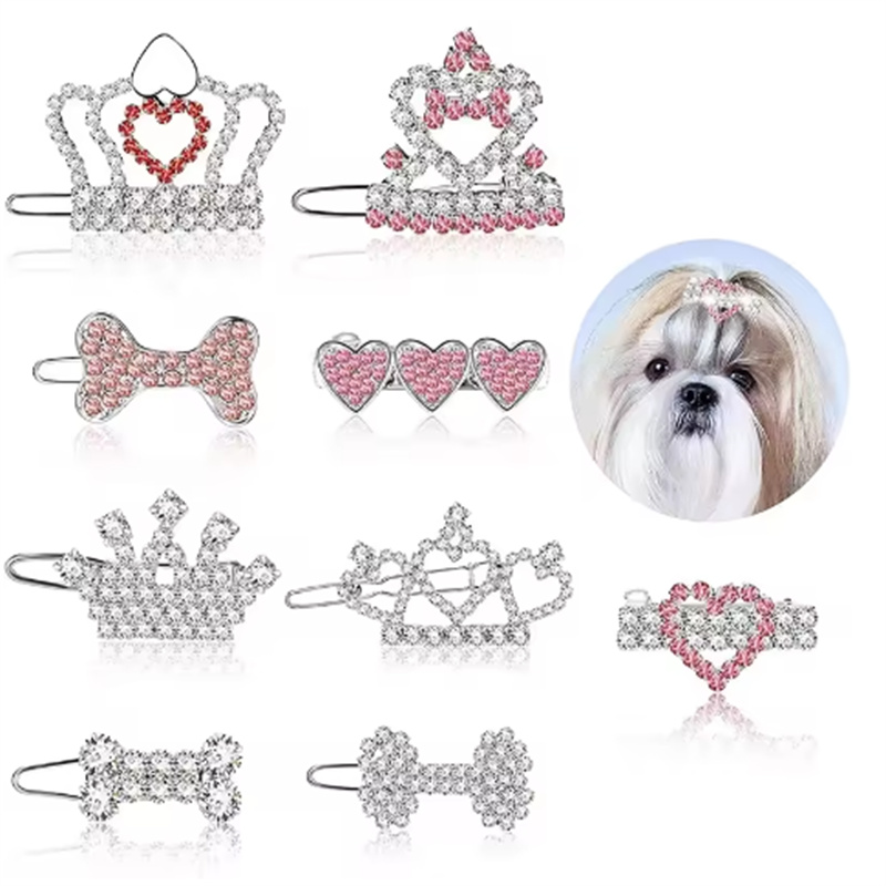 Elegant Hair Clips for Pet Dogs - Ideal Accessory for Puppies and Cats for Puppy Dogs Cat Yorkie Teddy Hair Grooming Pet Hair Accessories