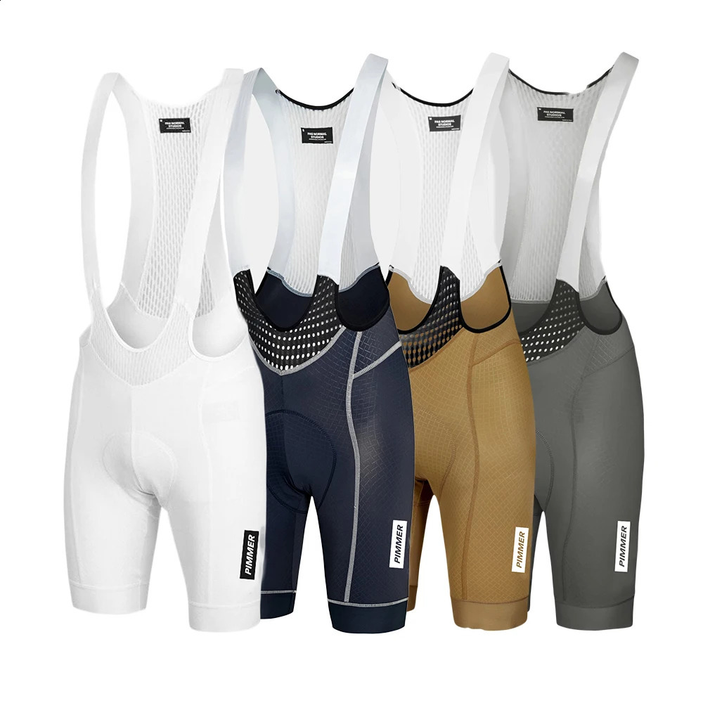 PIMMER PRO TEAM Cycling Bib Shorts Quality Cycling Bottom bicycle bib shorts Seamless Microfiber bib straps 250108