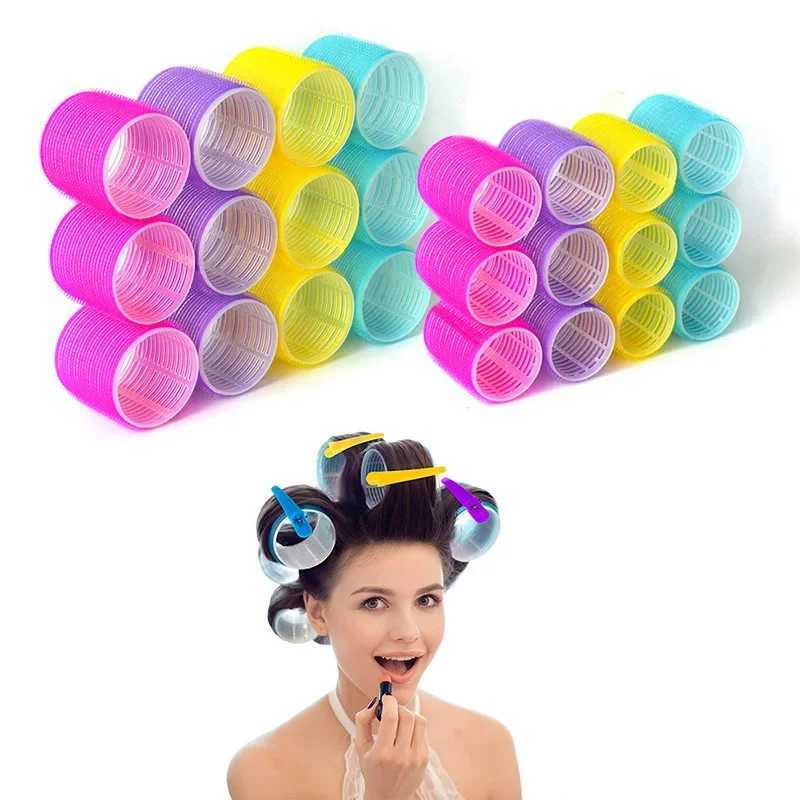 Curler Automatic Grip Hook Curler Non Heat Salon Clothing Curler Giant Size Adhesive Styling Tool W250113