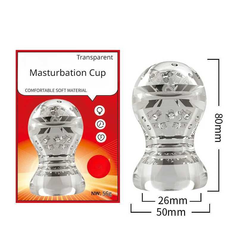 TPE Male Masturbator Cup Deep Throat Blow Job Erotic Realistic Vagina Oral Mouth Sex Toys For MenXJ250113