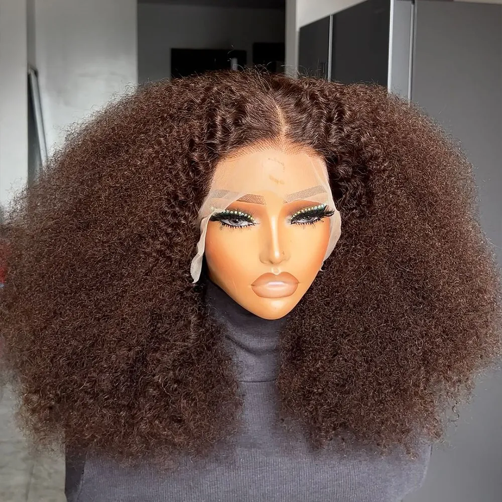36Inch Long Natural Curly Synthetic Human Hair Wig 180 Density Good Texture Heat Resistant Fiber glueless preplucked Wigs