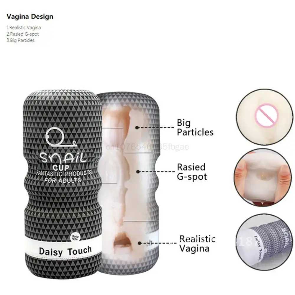 Soft Rubber Snail Climax Airplane Cup Mouth Sucking Anal Vagina Men Sex 18+ Penis for Male Ml Adult Toys MasturbatorXJ250113