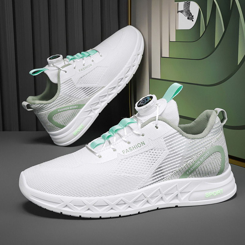 Men Sports Shoes Fashion Thick Sole Mesh Hot Sale Lightweight Breathable Comfort Triple Black NEW hot Blue Green Free shipping