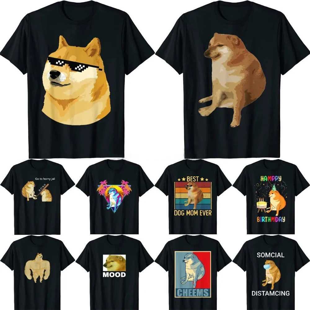 Meme Balltze Cheems RIP Grpahic T Shirt for Men Clothing Funny 3D Doge Fans T-shirts Fashion Streetwear Casual Unisex Kids Tops X2501131