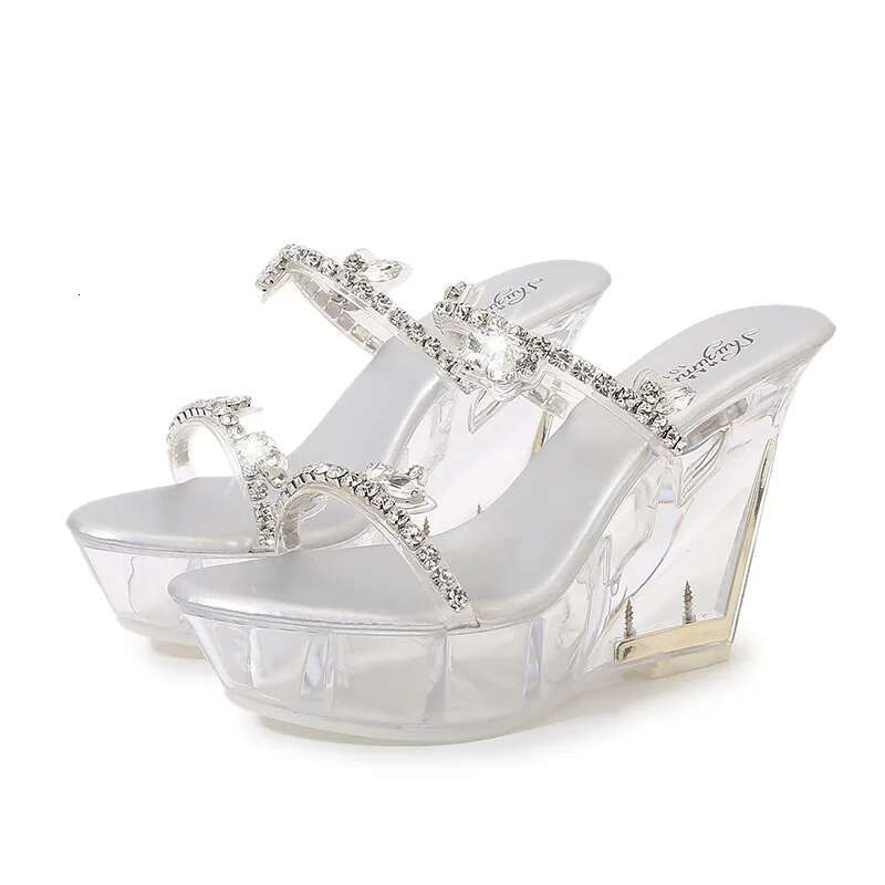 Women's Luminous Dia Car Model Nightclub High Heel Slope Heels Walk Show Steel Pipe Dance Shoes Crystal LFD