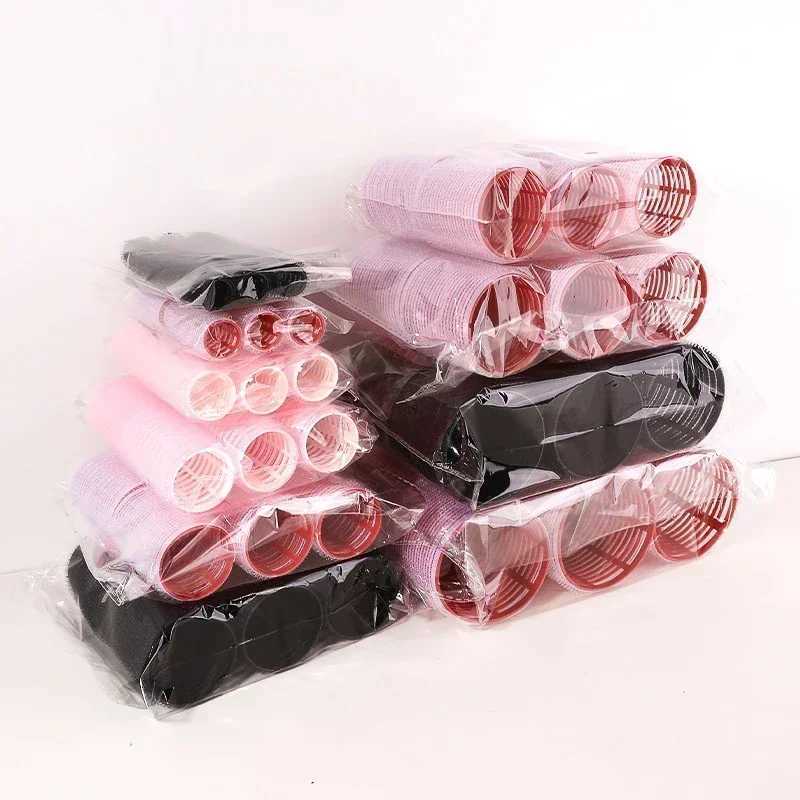6 pieces of self clip curlers non thermal curlers non thermal bangs roll up salon curlers adhesive styling tools W250113