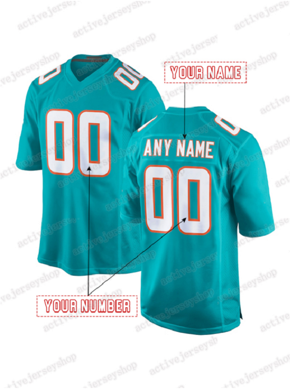 Jaylen Waddle Custom Football 2025 Rivalries Jersey Tua Tagovailoa De'Von Achane Tyreek Hill Jordyn Brooks Dodson Jaelan