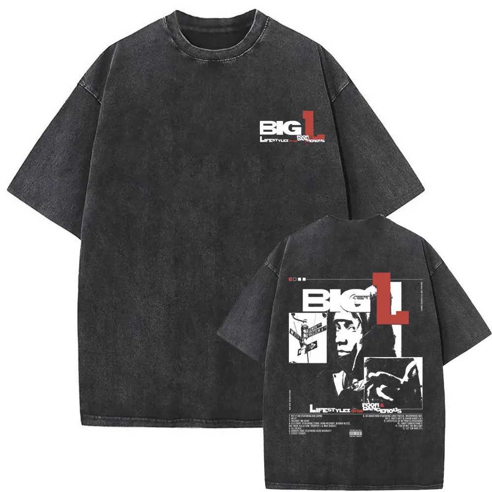 Is Was All A Dream Graphic Vintage Washed Tshirt Hip Hop Rapper Biggie Smalls T Shirts Men Oversized T-shirt X250113