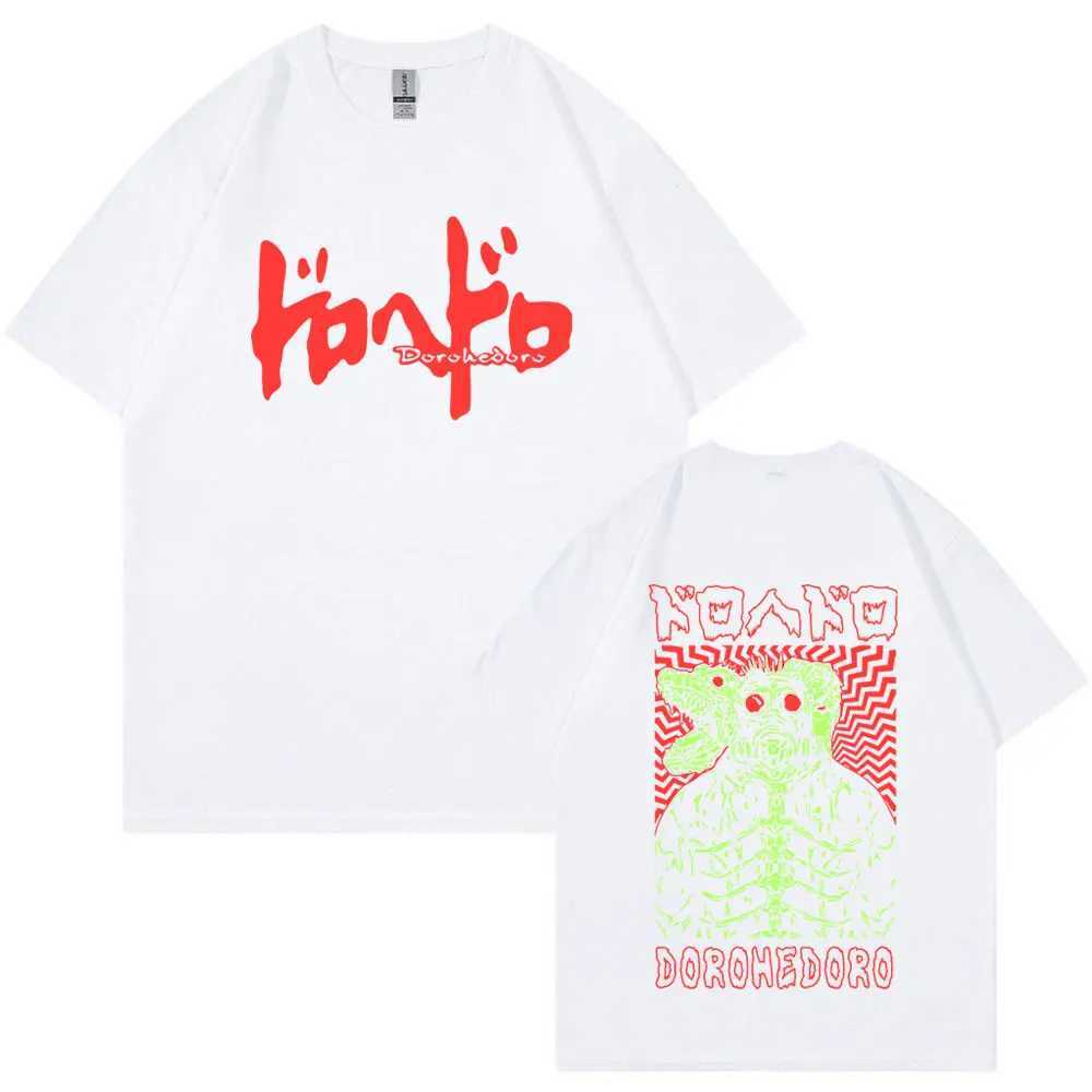 Anime Dorohedoro Kaiman T Shirt Gothic Manga Graphic Print T Shirts Mens Fashion Casual Cotton Oversized T-shirt Streetwear X250113