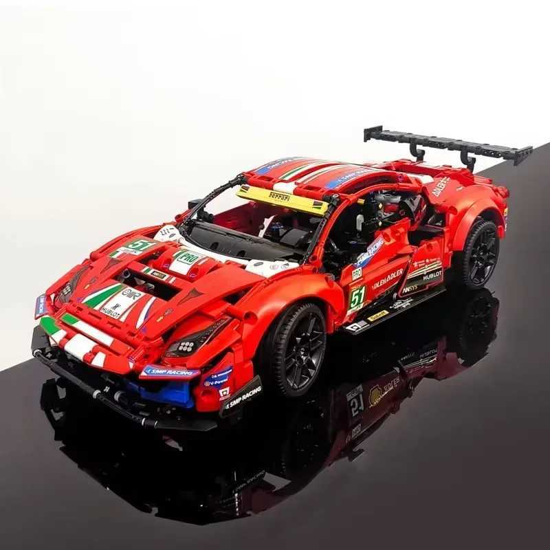 488 GTE Bricks 42125 Technical Series 1648Pcs Supercar Building Blocks Sports Race Car Vehicle Model Assembly Kid Adult Toy GiftXJ250113