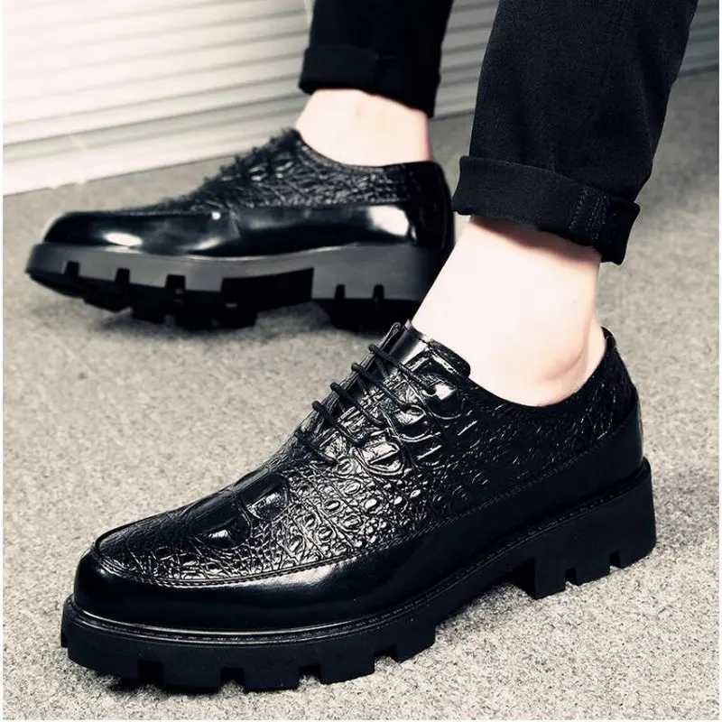 New Luxury Fi Wedding Business Shoes Men Oxford Dress Shoes odile Pattern Men Formal Shoes LH-67XJ250113