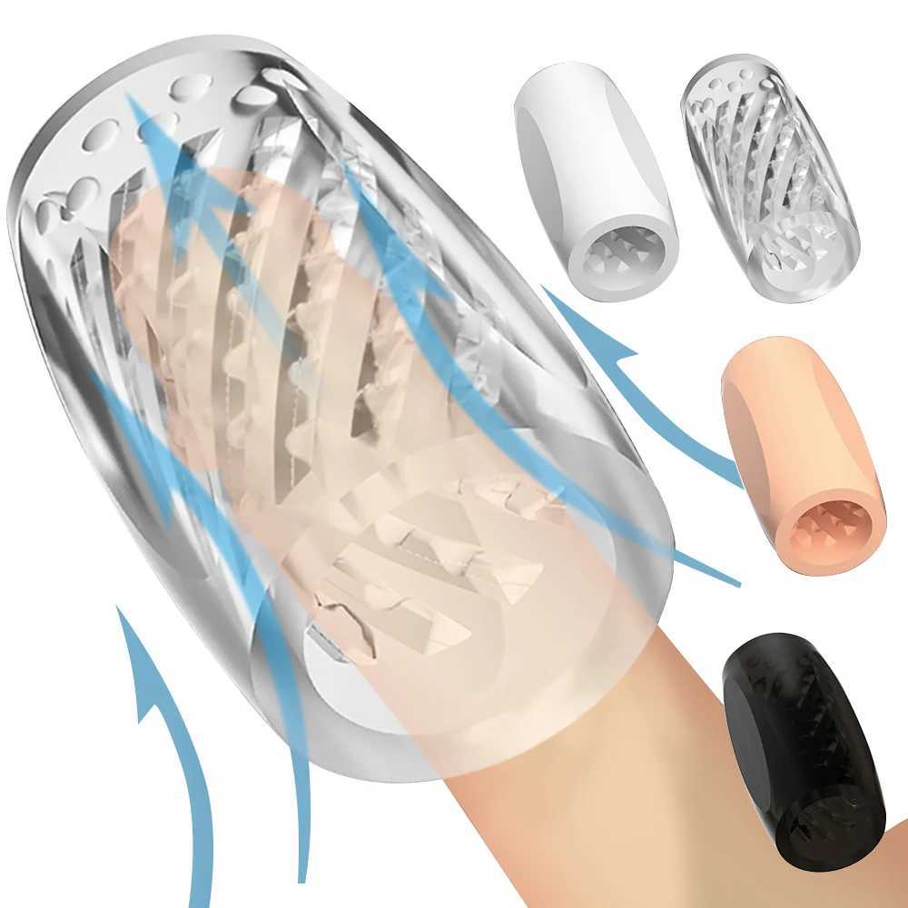 Transparent Male Masturbator Artificial Pussy Vaginal for Men Sucking Penis Pump Portable TPE Sex Toys for Adult SuppliesXJ250113