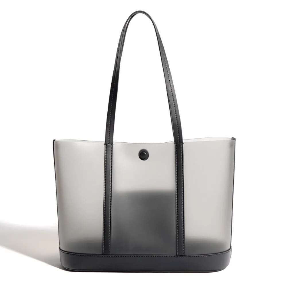 Large Capacity Composite Bag Simple Women Totes All-Match Soft Magnetic Button Shoulder New Moda Gradient Underarm Bags