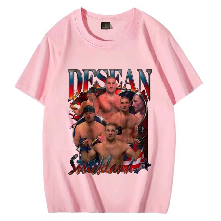 2024 Sean Strickland Meme T Shirts Men Women s Summer Fashion streetwear Graphics Oversized t-shirts short sleeve Unisex Tees X2501133