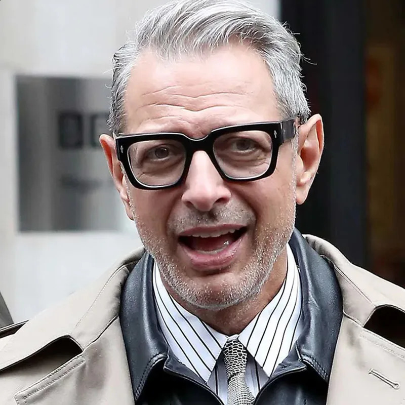 Square Men Glasses Frame Celebrity Transparent Computer Anti Blue Light Eyeglasses Frames Vintage Eyewear 250110