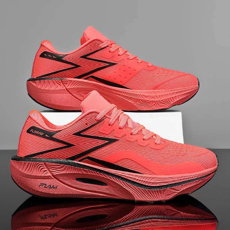 Carbon Plate Marathon Men Sports Running Shoes Air Cushion Lightweight Women Athletic Gym Sneakers Hiking Jogging Footwear Male