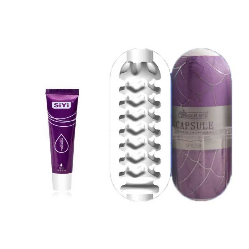 Vaginal with Lube Mini Masturbator Cup Massager Penis Blowjob Sex Toy Real Particle Stimulation Portable StimulatorXJ250113