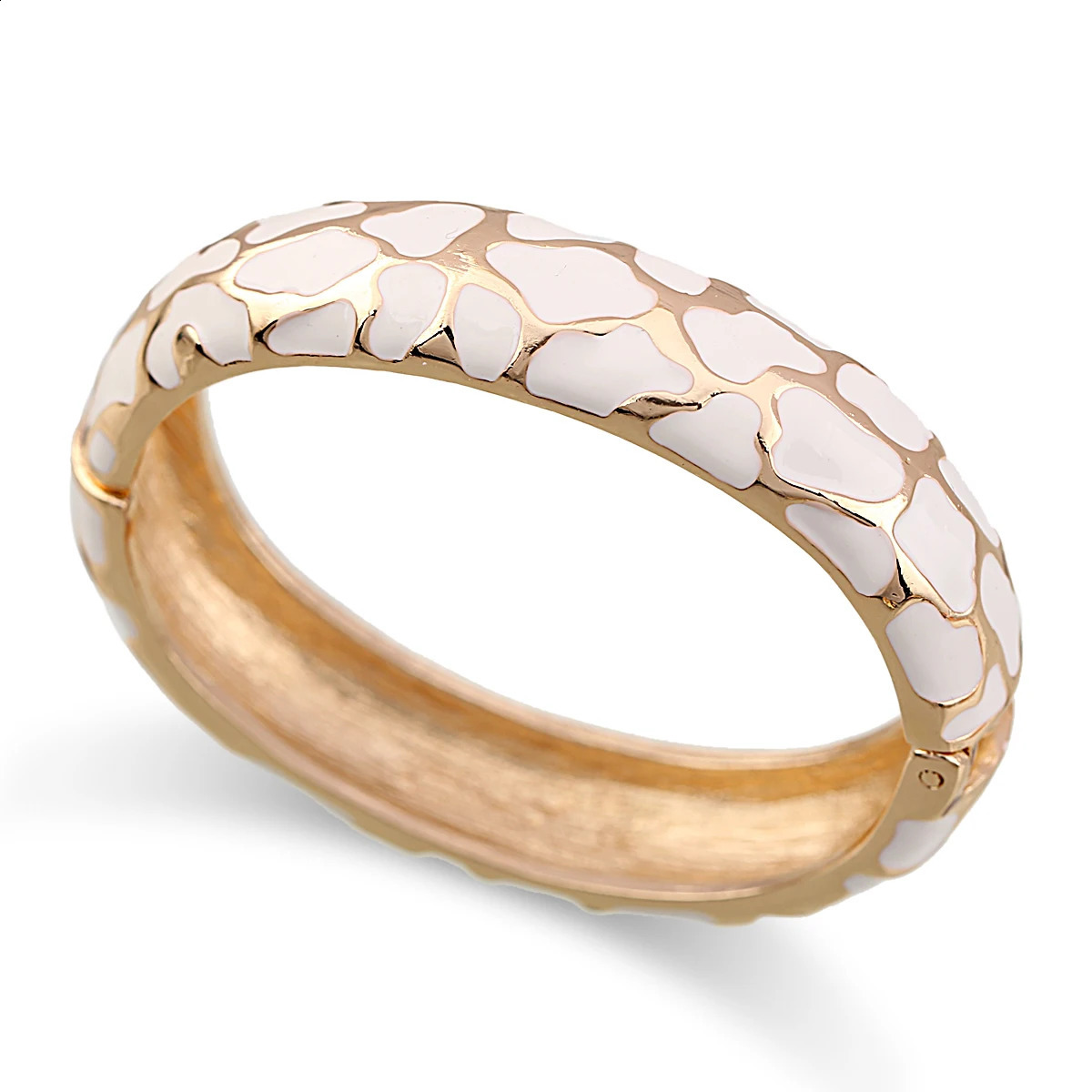 Four Seasons Womens Snake Skin Shaped Handmade Enamel Color Bracelet Gold Plated Declaration Cuff Bracelet 6-Color Direct 250109