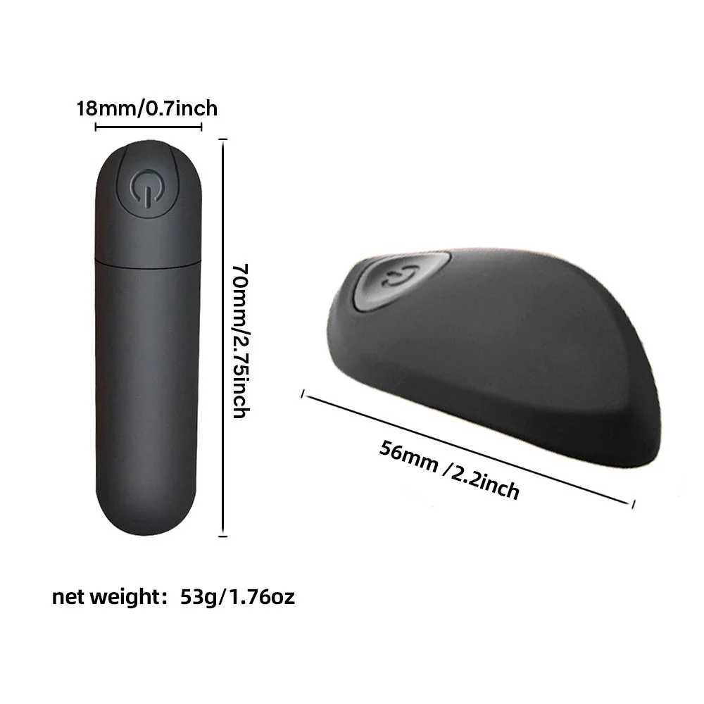 Vibrating Remote Control Powerful Mini Bullet 10 Modes for Women Clitoris Stimulator Dildo Adult Sex Toy Anal Massage Vibrator W250319