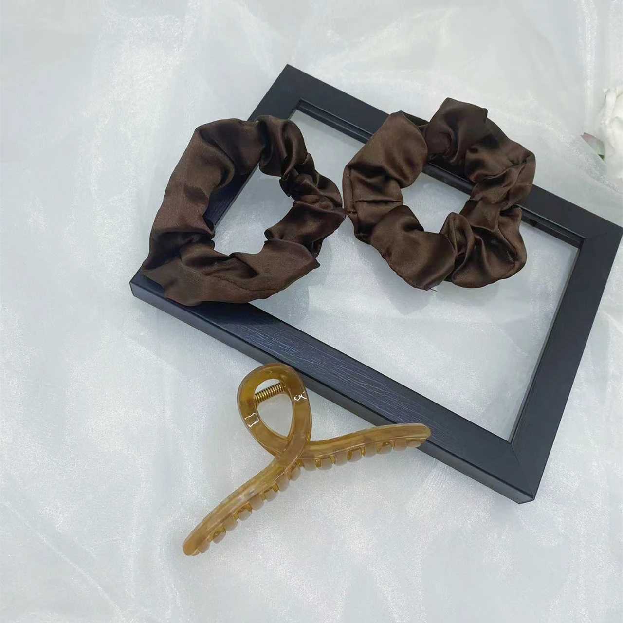 4-piece set of long hair with natural wavy curls no heating simple daily style W250113