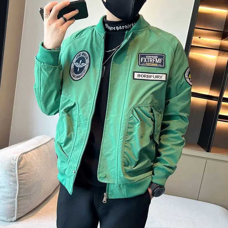 Winter Sales Of Bomber Jacket for Men Spring Autumn Baseball Luxury Designer Vintage Man Coat Stylish Y2k Joker Casual New In X250113