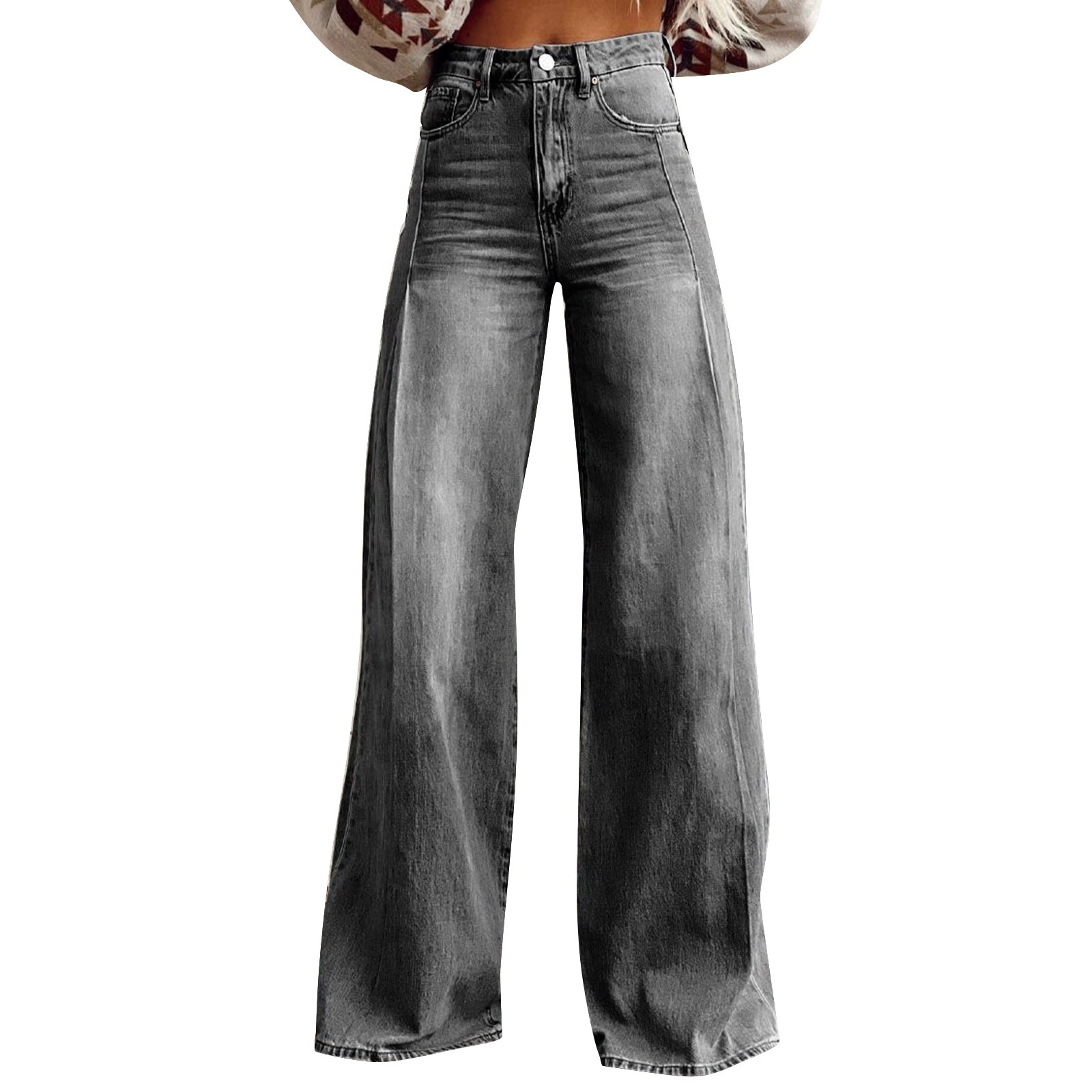 designer jeans baggy jeans womens designer hot selling foreign trade european and american foreign trade abstract printing plus size wom c56