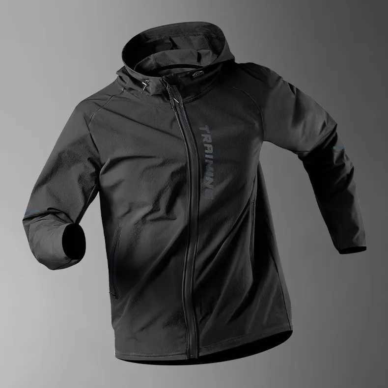 Mens Running Jacket Windproof Sport Training Coat for Spring Autumn Waterproof Quick-Dry Rainproof Cycling Windbreaker coats X250113