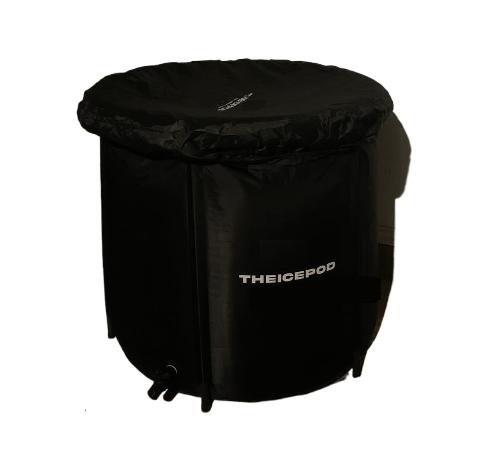 The Ice Pod Black poles ice bath nylon fabric thick PVC high quality material made ice pod insulated bath bucket